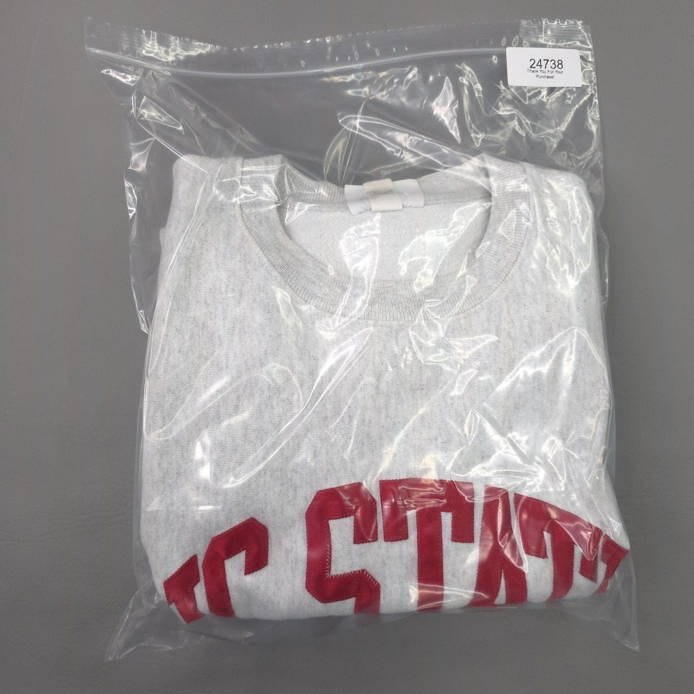 NC State Wolfpack Sweatshirt Mens Small Gray NCAA College Champion Reverse Weave - Picture 14 of 14